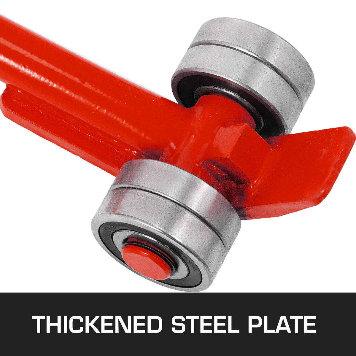Prylever Bar 3T Capacity Steel Pry Lever Bar Heavy Duty with Wheels Prylever with 1.8 m Length Handle V952-QG3T1.8M000000001V0