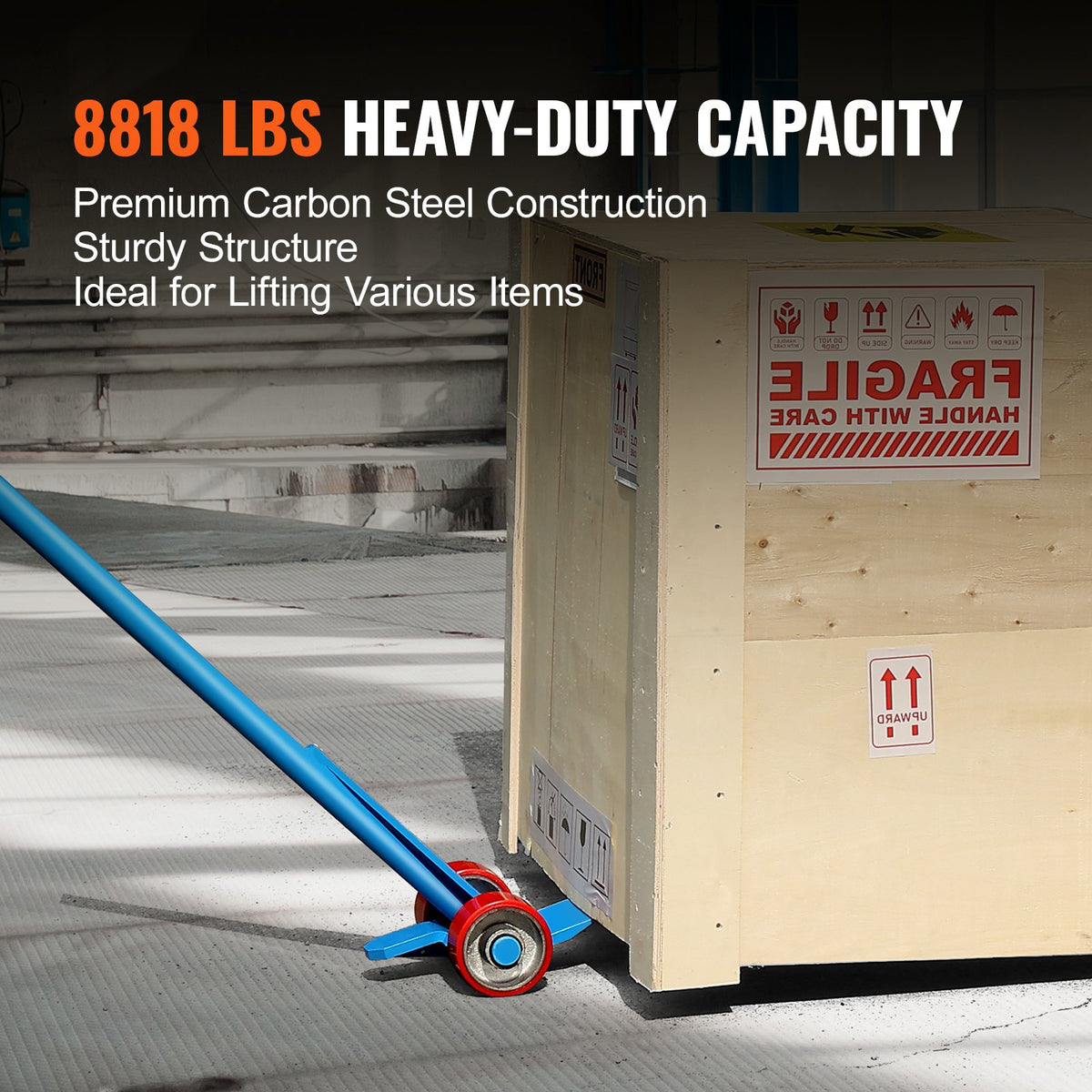 Pallet Buster, 152.4 cm Handle, 4 ton Weight Capacity, Q235 Carbon Steel, Heavy Duty Deck Wrecker Demolition V952-QG6600IBS5INZ47P4V0