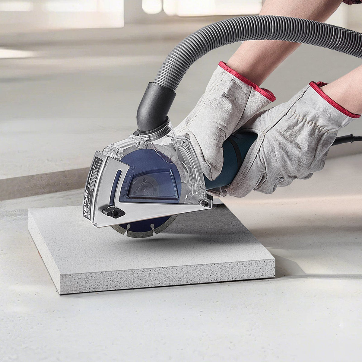 Cutting Dust Shroud for Angle Grinders, 100-125 mm Angle Grinder Dust Shroud with 6 Clamping Washers & 125 mm V952-QGKFCZQGKTMXX8UN9001V0