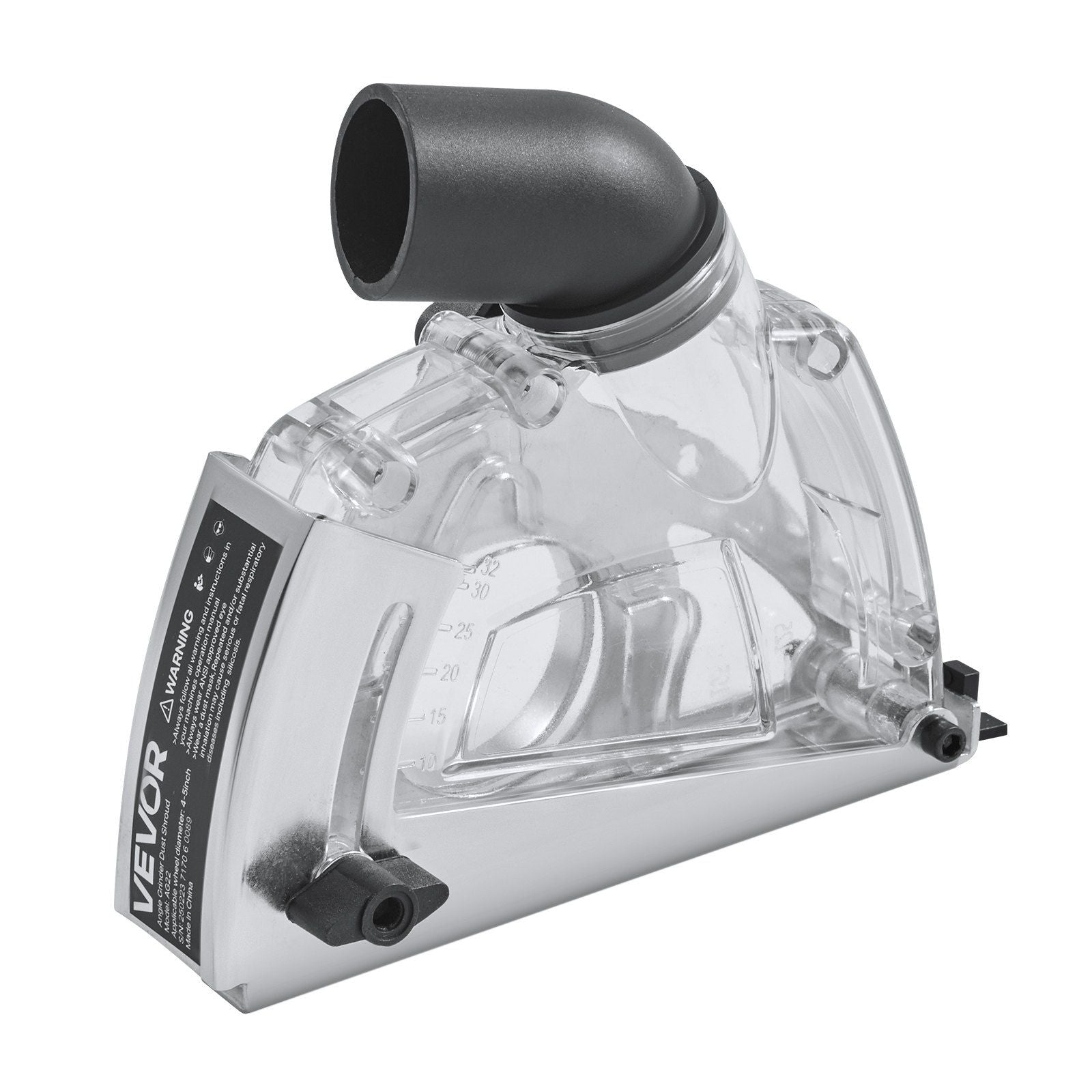 Cutting Dust Shroud for Angle Grinders, 100-125 mm Angle Grinder Dust Shroud with 6 Clamping Washers & 125 mm V952-QGKFCZQGKTMXX8UN9001V0