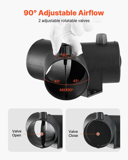 Diesel Heater Connector, 75mm Diesel Heater Duct Connector Accessories, 3-Way Y Branch Diesels Heaters Air V952-QGPJCFGLJQSTU3AUI001V0