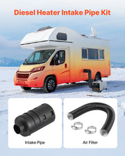 Diesel Heater Intake Pipe Kit, 25mm Car Air Parking Heater Ducting Pipe Hose Tube, Stretchable & Bendable Car V952-QGPJJQGJQGTJ0XPWS001V0