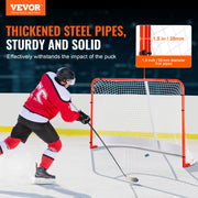 Street Hockey Net, Indoor Outdoor Steel Hockey Goal, Official Regulation Pro Hockey Training Goal Set, V952-QGQQM7248YCGPVGWDV0