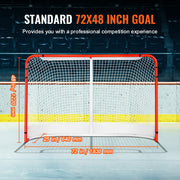 Street Hockey Net, Indoor Outdoor Steel Hockey Goal, Official Regulation Pro Hockey Training Goal Set, V952-QGQQM7248YCGPVGWDV0
