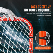 Street Hockey Net, Indoor Outdoor Steel Hockey Goal, Official Regulation Pro Hockey Training Goal Set, V952-QGQQM7248YCGPVGWDV0