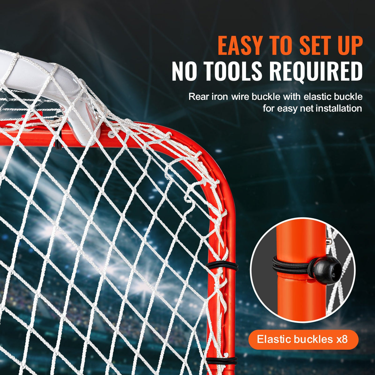 Street Hockey Net, Indoor Outdoor Steel Hockey Goal, Official Regulation Pro Hockey Training Goal Set, V952-QGQQM7248YCGPVGWDV0