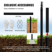 25FT Telescopic Flagpole Kit, Heavy Duty Aluminum Alloy Flag Pole Kit in Ground for Outside, 3 Display Modes V952-QGTJHS25YCSSO5E4YV0