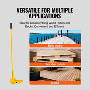 Pallet Buster, 104 cm Handle, 907 kg Weight Capacity, Q235 Carbon Steel, Heavy Duty Deck Wrecker Demolition V952-QGWWW4INCH00V293IV0