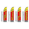 Auto Repair Advertising Feather Flag Kit Swooper Flags and Poles 16.3 FT V952-QGYMQGQWAQCFFZRDSV0