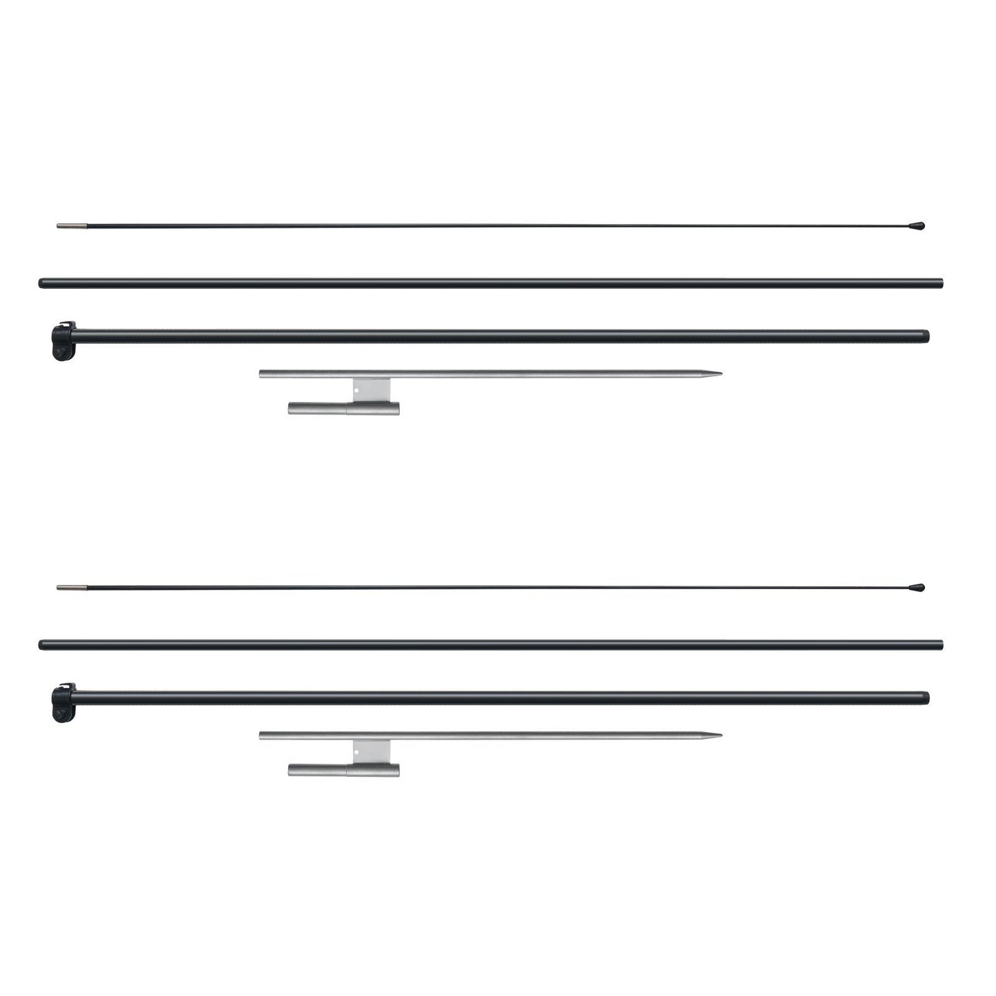 Feather Flag Pole Kit, 2 Packs Swooper Flag Pole 12.7 ft, Sign Flag Poles for Business Advertising Flags V952-QGYMQJGZ34M24YJ92V0