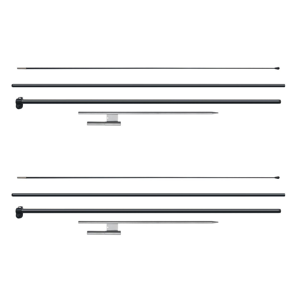 Feather Flag Pole Kit, 2 Packs Swooper Flag Pole 12.7 ft, Sign Flag Poles for Business Advertising Flags V952-QGYMQJGZ34M24YJ92V0