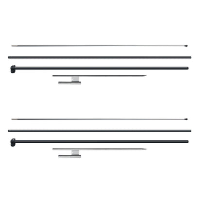 Feather Flag Pole Kit, 2 Packs Swooper Flag Pole 12.7 ft, Sign Flag Poles for Business Advertising Flags V952-QGYMQJGZ34M24YJ92V0