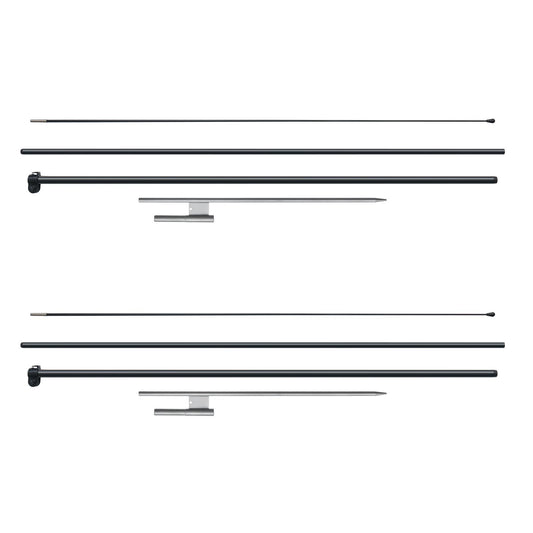 Feather Flag Pole Kit, 2 Packs Swooper Flag Pole 12.7 ft, Sign Flag Poles for Business Advertising Flags V952-QGYMQJGZ34M24YJ92V0