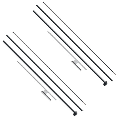 Feather Flag Pole Kit, 2 Packs Swooper Flag Pole 12.7 ft, Sign Flag Poles for Business Advertising Flags V952-QGYMQJGZ34M24YJ92V0