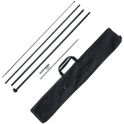 Feather Flag Pole Kit, Swooper Flag Pole Set 16.3 ft, Sign Flag Poles for Business Advertising Flags Outdoor, V952-QGYMQJGZ45M1ZIWYGV0