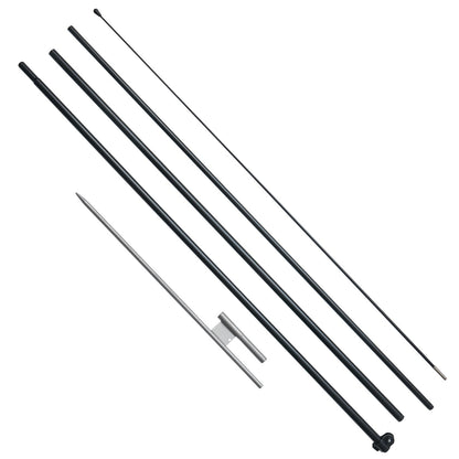 Feather Flag Pole Kit, Swooper Flag Pole Set 16.3 ft, Sign Flag Poles for Business Advertising Flags Outdoor, V952-QGYMQJGZ45M1ZIWYGV0