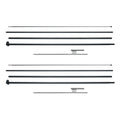 Feather Flag Pole Kit 2 Packs Swooper Flag Pole 16.3 ft with Ground Stakes V952-QGYMQJGZ45M2VXKTYV0