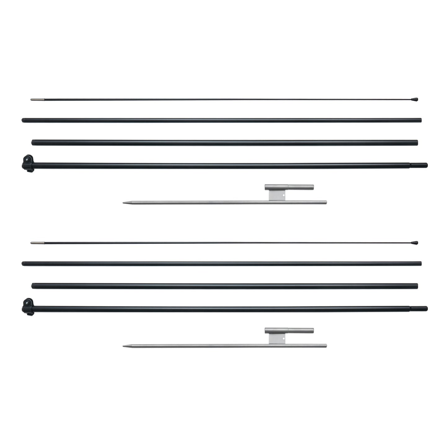 Feather Flag Pole Kit 2 Packs Swooper Flag Pole 16.3 ft with Ground Stakes V952-QGYMQJGZ45M2VXKTYV0
