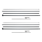 Feather Flag Pole Kit 2 Packs Swooper Flag Pole 16.3 ft with Ground Stakes V952-QGYMQJGZ45M2VXKTYV0