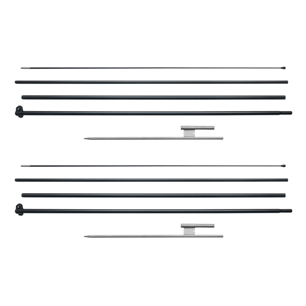 Feather Flag Pole Kit 2 Packs Swooper Flag Pole 16.3 ft with Ground Stakes V952-QGYMQJGZ45M2VXKTYV0