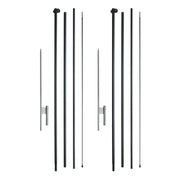Feather Flag Pole Kit 2 Packs Swooper Flag Pole 16.3 ft with Ground Stakes V952-QGYMQJGZ45M2VXKTYV0
