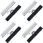 Feather Flag Pole Kit 4 Packs Swooper Flag Pole 16.3 ft with Ground Stakes V952-QGYMQJGZ45M4YDZQNV0