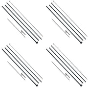 Feather Flag Pole Kit 4 Packs Swooper Flag Pole 16.3 ft with Ground Stakes V952-QGYMQJGZ45M4YDZQNV0