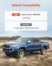 76.2 mm Front and 50.8 mm Rear Leveling Lift Kit for 2005-2021 2022 2023 Toyota Tacoma 2WD/4WD, Chassis Level V952-QHDPTSTJ2005RI6HW001V0