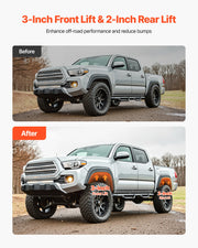 76.2 mm Front and 50.8 mm Rear Leveling Lift Kit for 2007-2023 Silverado 1500 2WD/4WD, 2007-2023 Sierra 1500 V952-QHDPTSTJ2007415HS001V0