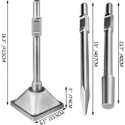 Jack Hammer 1-1/8 Tamper Shank, Dirt Tamper 6x6 Compactor Plate with Electric Chisel Dirt Compactor, V952-QJDCYSJHB150X1501V0