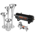 Train Horns Kit, 4 Trumpet Air Horn Kit, 150dB Train Horns for Pickup Trucks, 12V 160 psi Air Compressor 2.6 V952-QLBYCQGTZ12VB362GV9