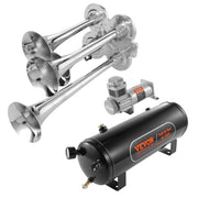 Train Horns Kit, 4 Trumpet Air Horn Kit, 150dB Train Horns for Pickup Trucks, 12V 160 psi Air Compressor 2.6 V952-QLBYCQGTZ12VB362GV9