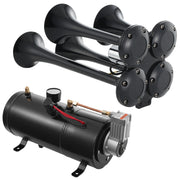 Train Horns Kit, 4 Trumpet Air Horn Kit, 150dB Train Horns for Pickup Trucks, 12V 120 psi Air Compressor 0.8 V952-QLBYCQGTZ3L1Y5P6PV9