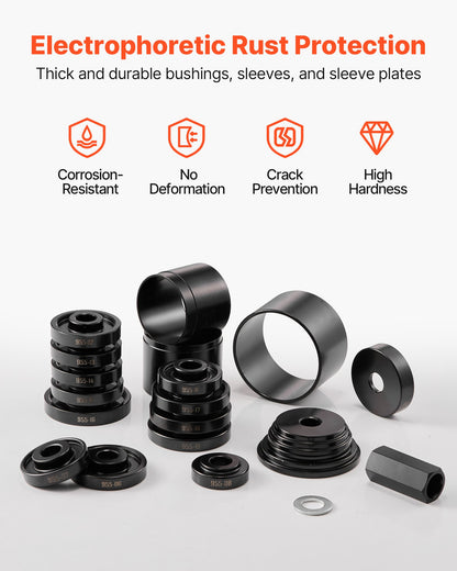 Wheel Bearing Press Kit, 23 PCS FWD Bearing Puller Tools, for Front Wheel Drive Bearing Removal and V952-QLQDZCLBQ23POOGIK001V0
