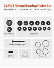 Wheel Bearing Press Kit, 23 PCS FWD Bearing Puller Tools, for Front Wheel Drive Bearing Removal and V952-QLQDZCLBQ23POOGIK001V0