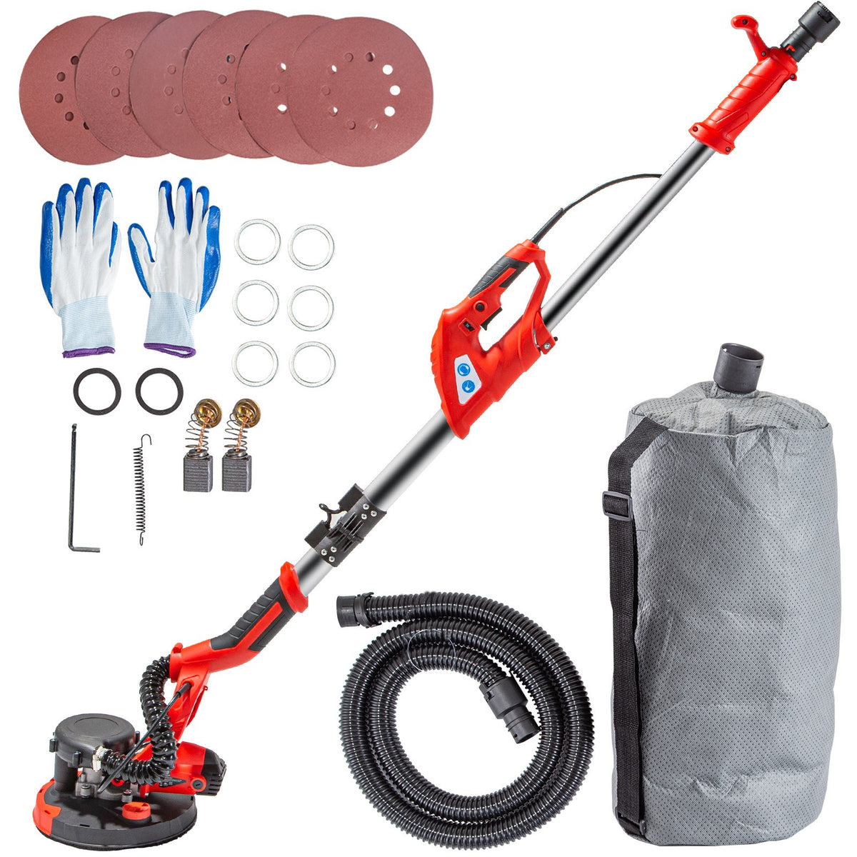 Drywall Sander 750W Electric, Electric Sander Variable Speed 800-1750RPM, Drywall Sander Foldable Sheetrock V952-QMDMJ750WZDZKD001V3