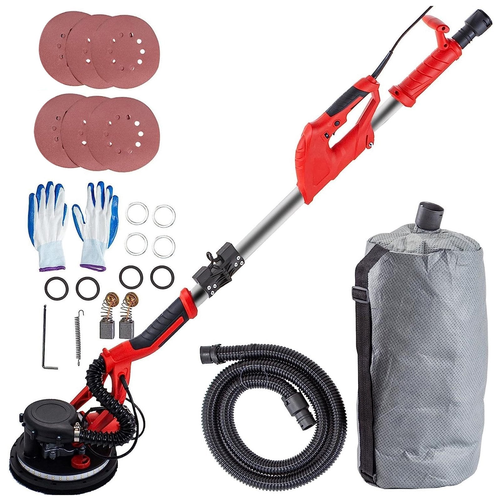 Drywall Sander 750W, Electric Drywall Sander, Foldable Sheetrock Sander, with Telescope Handle, Electric V952-QMDMJ750WZDZKDDD1V3