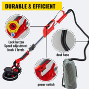 Drywall Sander 750W, Electric Drywall Sander, Foldable Sheetrock Sander, with Telescope Handle, Electric V952-QMDMJ750WZDZKDDD1V3