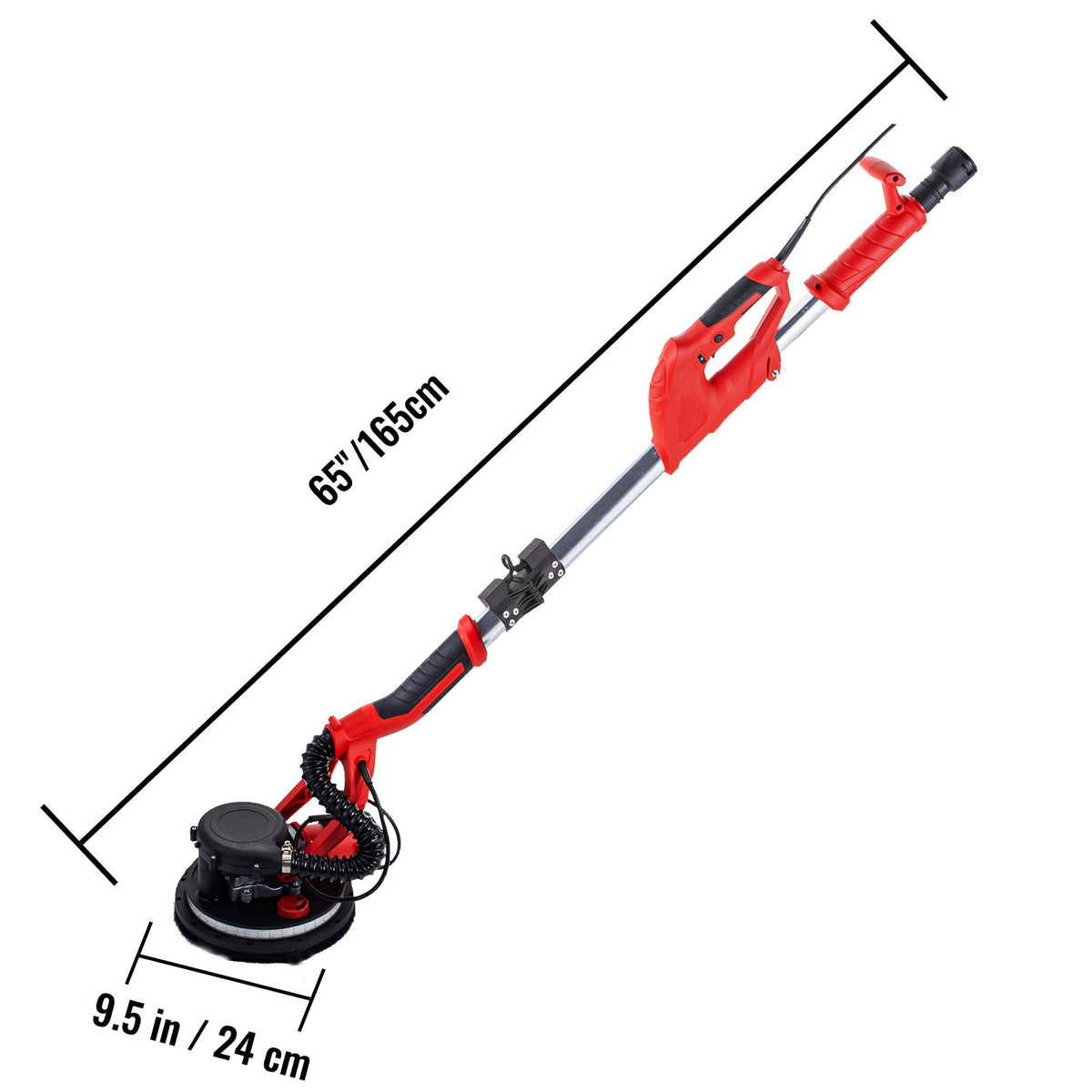 Drywall Sander 750W, Electric Drywall Sander, Foldable Sheetrock Sander, with Telescope Handle, Electric V952-QMDMJ750WZDZKDDD1V3