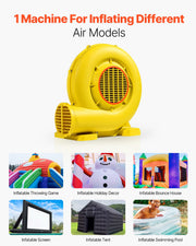 Inflatable Bounce House Blower 0.8&1HP 750W for Commercial Bounce House V952-QMFJ680W2D3M1ADWMV3