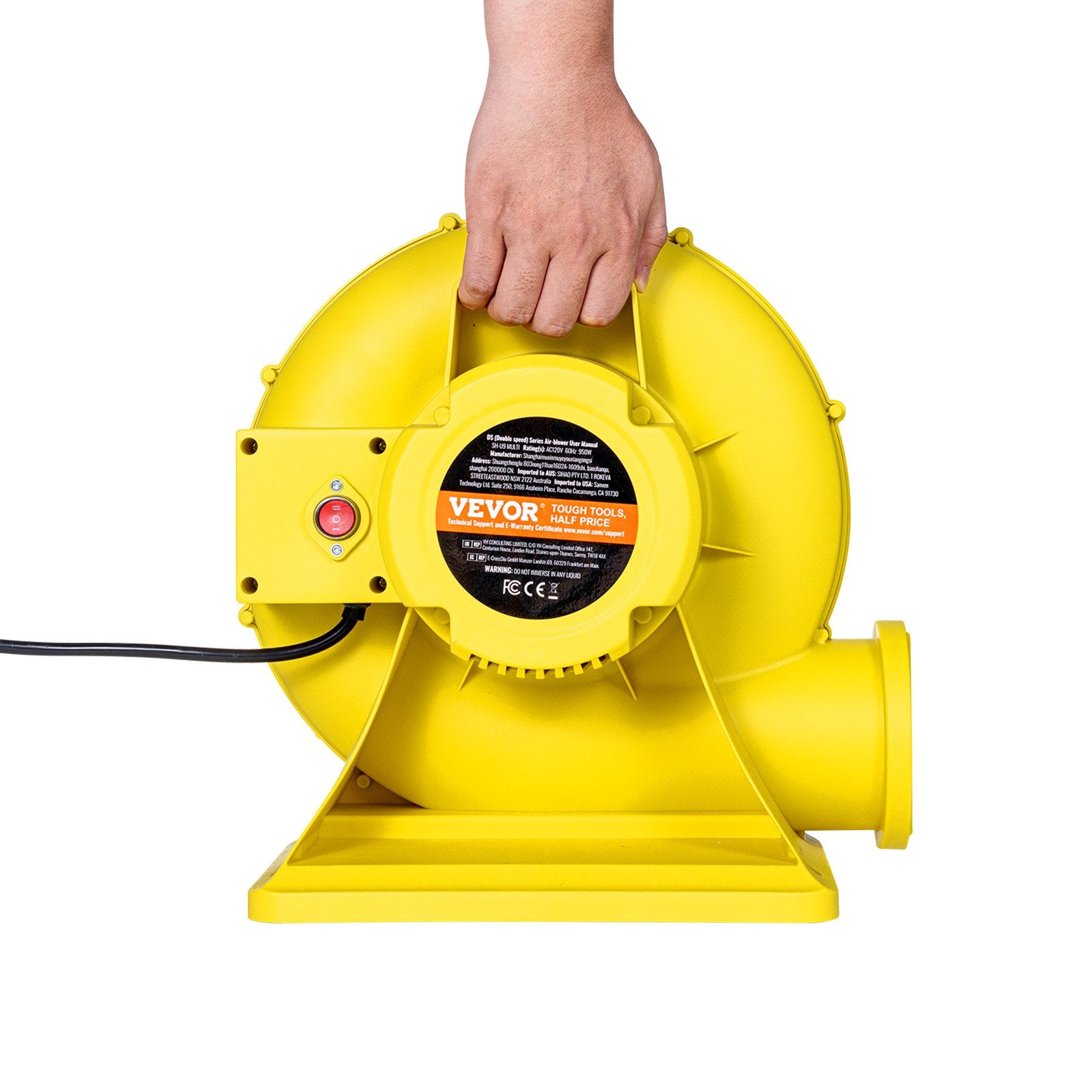 Inflatable Bounce House Blower 0.8&1HP 750W for Commercial Bounce House V952-QMFJ680W2D3M1ADWMV3