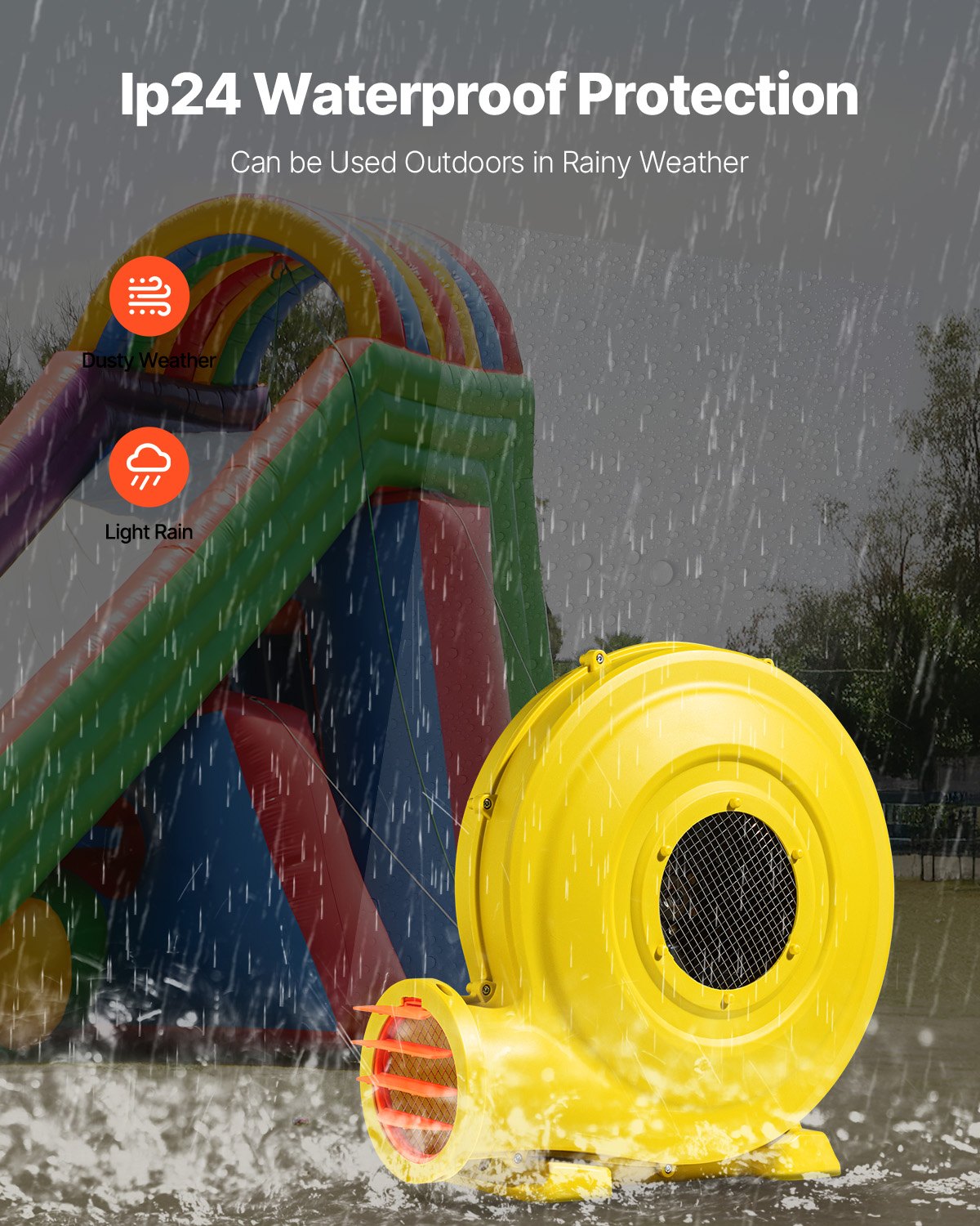 Inflatable Bounce House Blower 1.2&1.3HP 950W for Commercial Bounce House V952-QMFJ750W2D3MYVROFV3