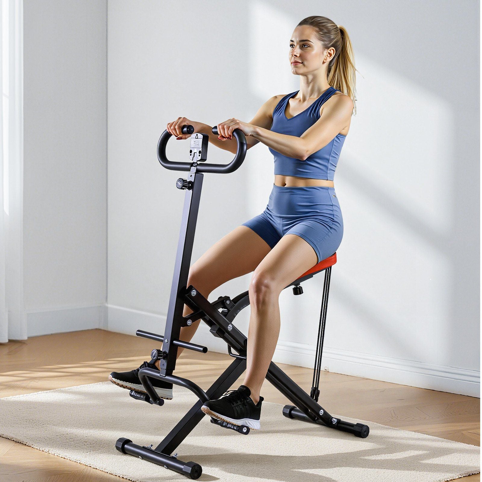 Squat Machine, Deep Squat Rowing Machine for Home, Easy Setup & Foldable Exercise Equipment, Glute Trainer V952-QMSDJZLS3SZXM6XU1001V0