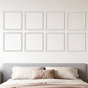 Wall Molding 12 Pack, 51 x 51 cm Wainscoting Panels Kit, Lightweight Paintable Polystyrene, Easy to Install, V952-QMSTJBYX20202NILF001V0