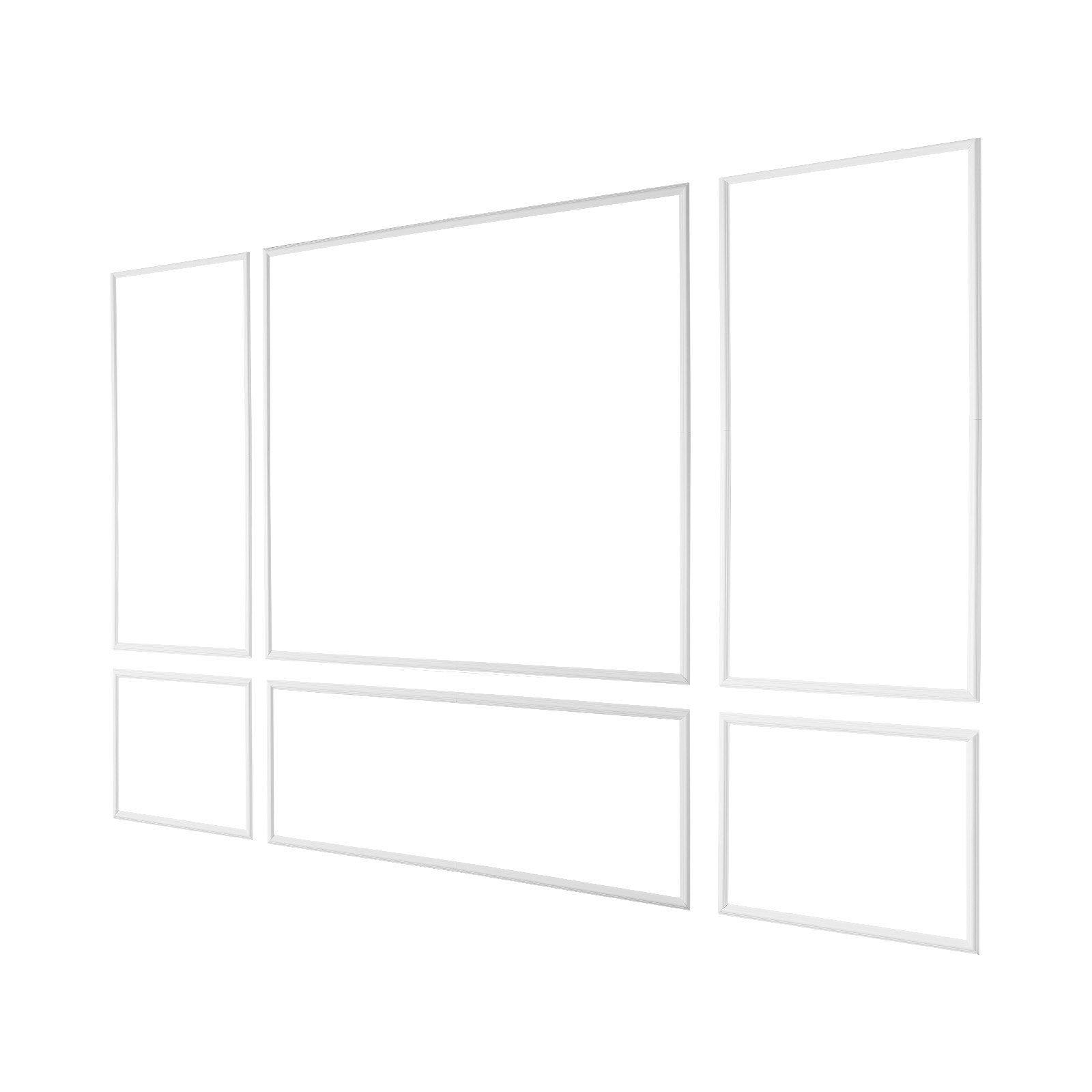 Wall Molding 3 Pack, Wainscoting Panels Kit, Lightweight Paintable Polystyrene, Easy to Install Accent Wall V952-QMSTJBYX2X1D4KCQL001V0