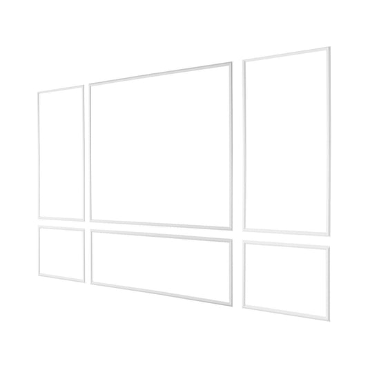 Wall Molding 3 Pack, Wainscoting Panels Kit, Lightweight Paintable Polystyrene, Easy to Install Accent Wall V952-QMSTJBYX2X1D4KCQL001V0
