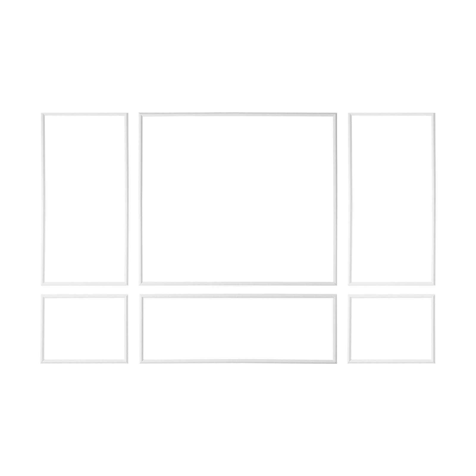 Wall Molding 3 Pack, Wainscoting Panels Kit, Lightweight Paintable Polystyrene, Easy to Install Accent Wall V952-QMSTJBYX2X1D4KCQL001V0