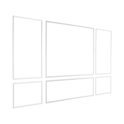 Wall Molding 3 Pack, Wainscoting Panels Kit, Lightweight Paintable Polystyrene, Easy to Install Accent Wall V952-QMSTJBYX2X1D4KCQL001V0