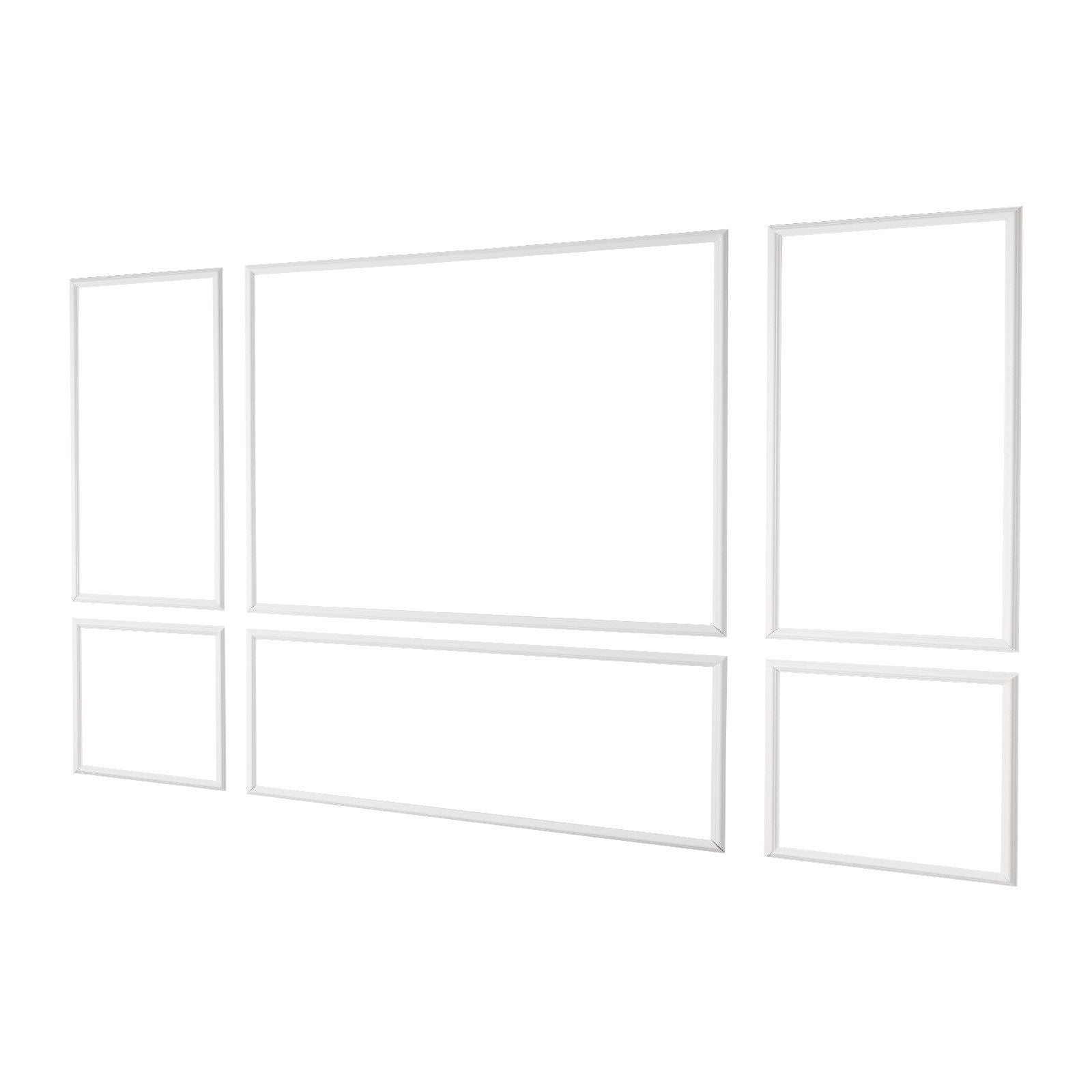 Wall Molding 3 Pack, Wainscoting Panels Kit, Lightweight Paintable Polystyrene, Easy to Install Accent Wall V952-QMSTJBYX2X1D7ZEYY001V0
