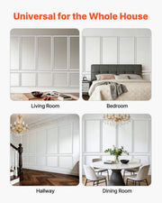 Wall Molding 6 Pack, Wainscoting Panels Kit, Lightweight Paintable Polystyrene, Easy to Install, Waterproof V952-QMSTJBYXTGGZR3GIF001V0